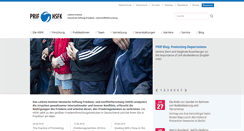 Desktop Screenshot of hsfk.de