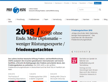Tablet Screenshot of hsfk.de